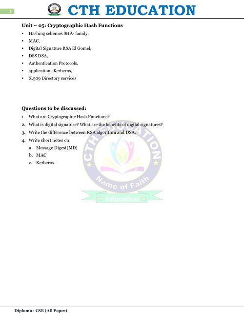 Preview of Computer Network Security unit 5 - Computer Science & Engineering