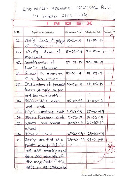 Preview of Engg mechanic practical - Common