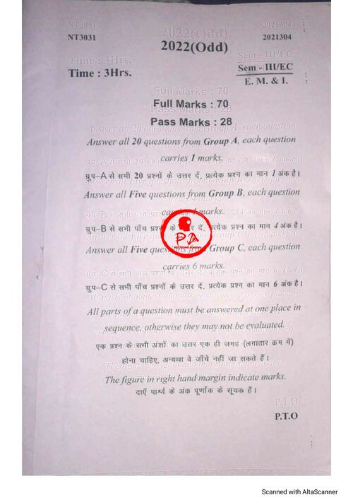 Preview of EM&I 2022 (odd) - Electronics Engineering