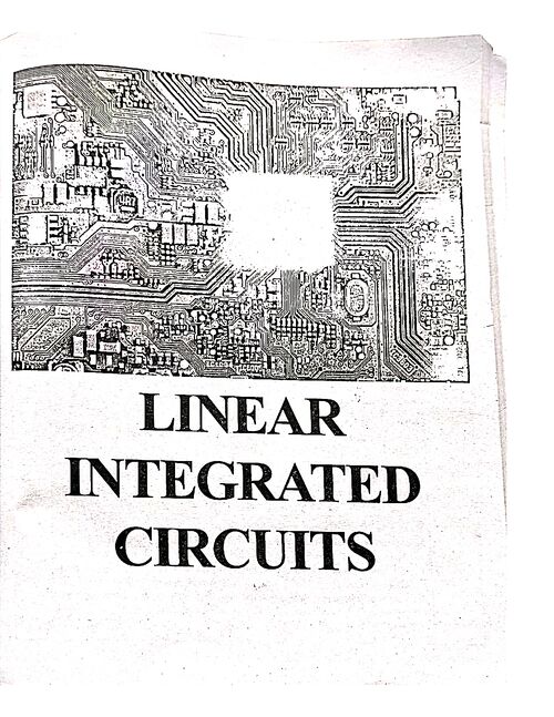 Preview of Linear Integrated Circuits - Electronics Engineering