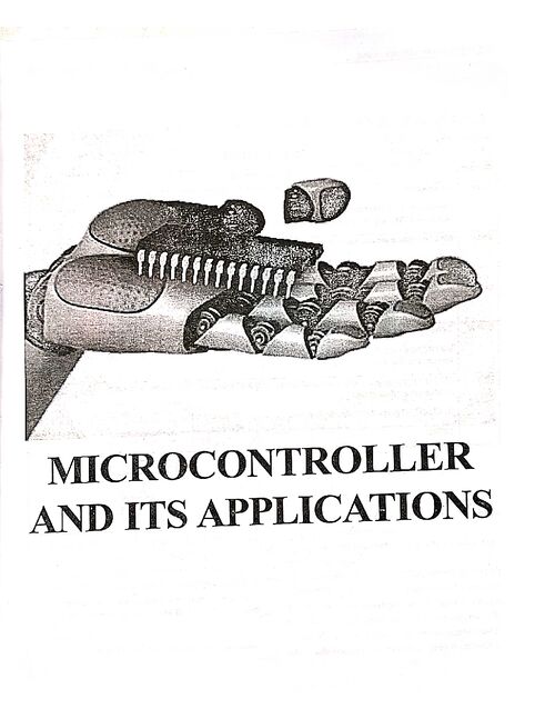 Preview of Microcontroller and Its Application - Electronics Engineering