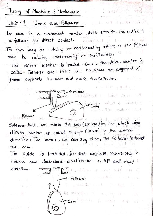 Preview of TMM - THEORY OF MACHINE & MECHANISM - Mechanical Engineering
