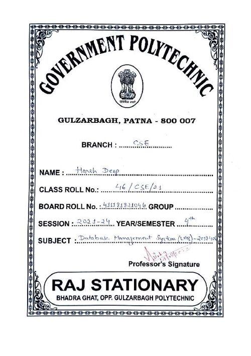 Preview of DBMS - Lab - Computer Science & Engineering