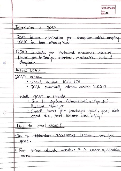 Preview of QCAD Term Work - Mechanical Engineering