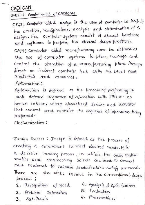 Preview of CADCAM - Mechanical Engineering