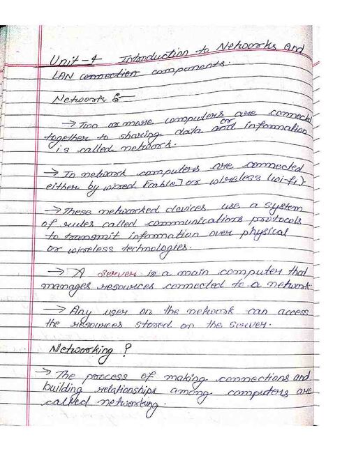 Preview of Computer HardwareandNetworking[ unit- 4] - Computer Science & Engineering