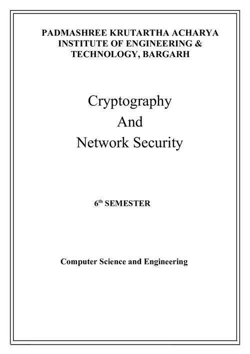 Preview of Computer Network Security - Computer Science & Engineering