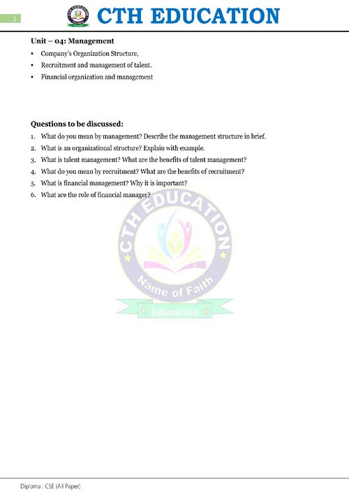 Preview of Emtreprenuership & Start-ups Unit-4 - Common