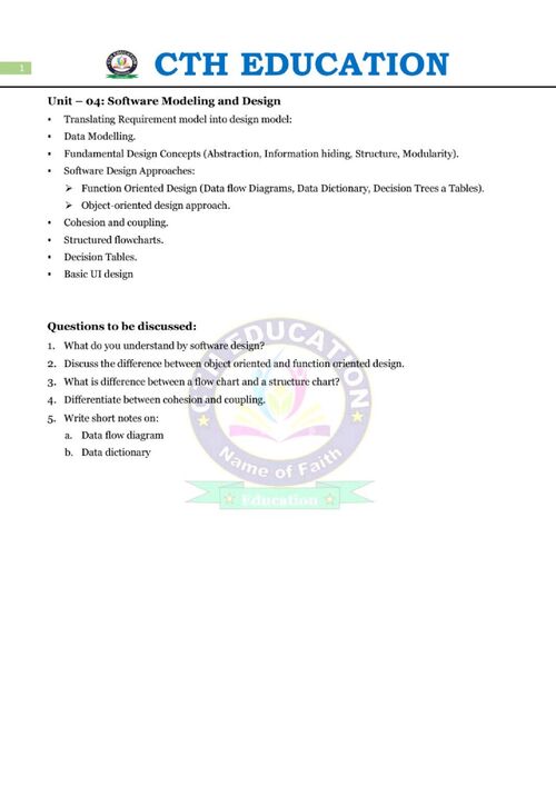 Preview of Software Engineering Unit-4 - Computer Science & Engineering