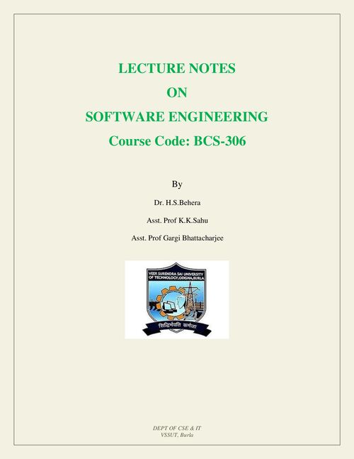 Preview of Software Engineering - Computer Science & Engineering