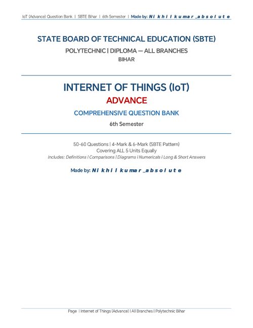Cover of Internet of Things (Advance)