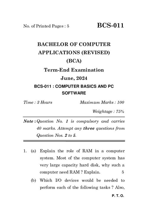 Cover of BCS-111 june 2024